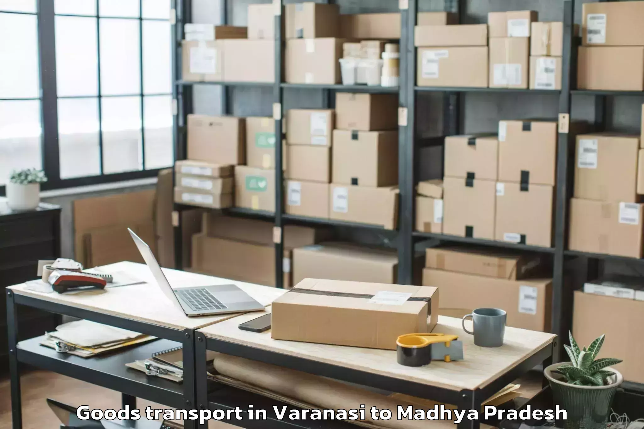 Quality Varanasi to Rithi Goods Transport